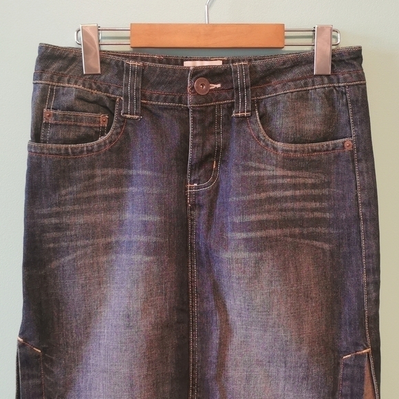 VINTAGE Jacob Denim Pencil Skirt 5/6 - Picture 5 of 8